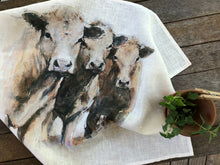 Load image into Gallery viewer, Brown Cows Tea Towel