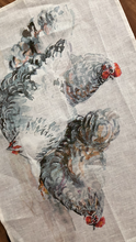 Load image into Gallery viewer, Three Chicken Tea Towel
